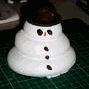 Whimsical Meringue Snowman filled w/Chocolate Mousse