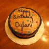 Simple Birthday Cake with Chocolate Buttercream